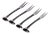 Sable 4-Piece Set Cheese & Cocktail Forks, Nickel For Sale