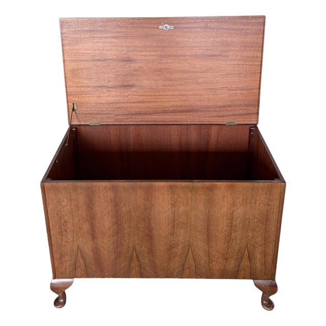 Vintage Walnut Blanket Box from Sutcliffe of Todmorden For Sale
