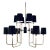 Arteriors Industrial Modern Smoked Bronze Bedford Chandelier For Sale