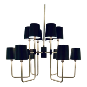 Arteriors Industrial Modern Smoked Bronze Bedford Chandelier