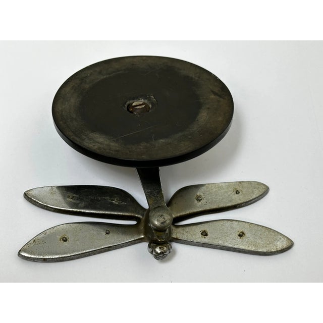 British Art Deco Circa 1934 Dragonfly Desmo Car Mascot Sculpture For Sale - Image 10 of 13