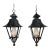 Mid 20th Century Pair of English Style Verdigris Lantern Chandeliers For Sale