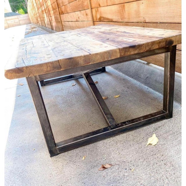 Restoration Hardware Timothy Oulton Salvaged Boatwood Coffee Table With