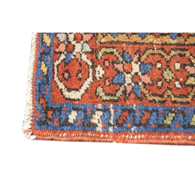 Antique Persian Heriz Rug 3'1'' x 3'11'' For Sale - Image 11 of 12