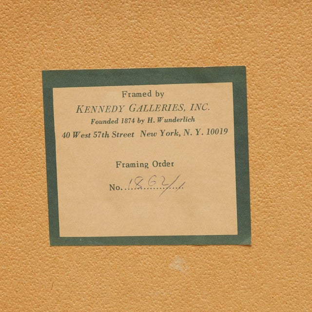 John James Chalon (Swiss, 1778-1854), "La Loueusede de Chaises", lithograph with hand-coloring on paper. Matted and framed...