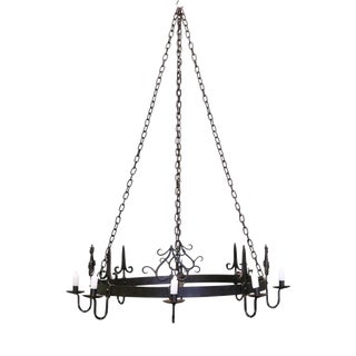 Antique French Gothic Castle Chandelier, 1900 For Sale