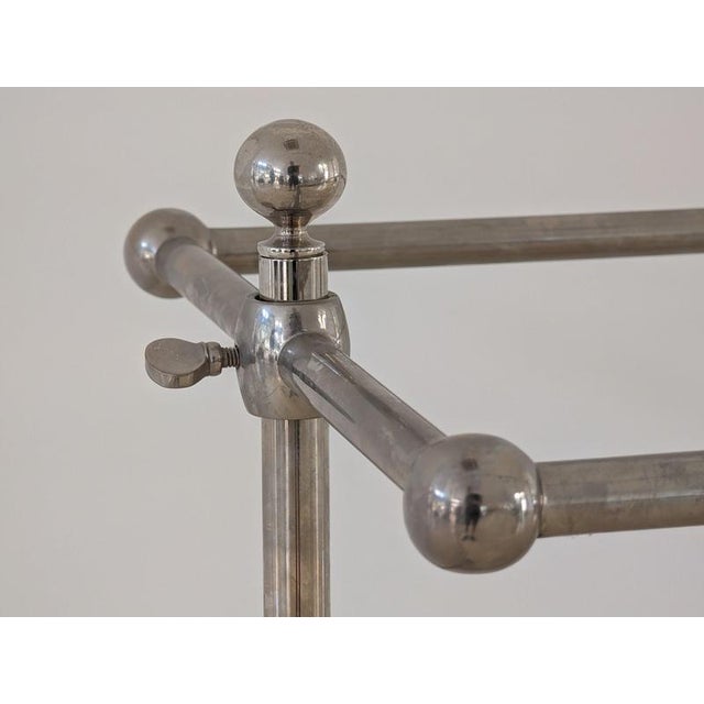 Art Deco Towel Rack in Nickel-Plating For Sale - Image 13 of 14