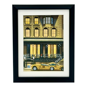 Vintage the 21 Club Nyc Restaurant Framed Postcard