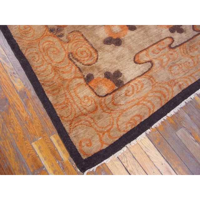 Asian 19th Century N. Chinese Mongolian Carpet For Sale - Image 3 of 7