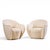 Vladimir Kagan for Directional Model 100A Mid Century Swivel Lounge Chairs - Pair Each chair measures: 35 wide x 34 deep x...