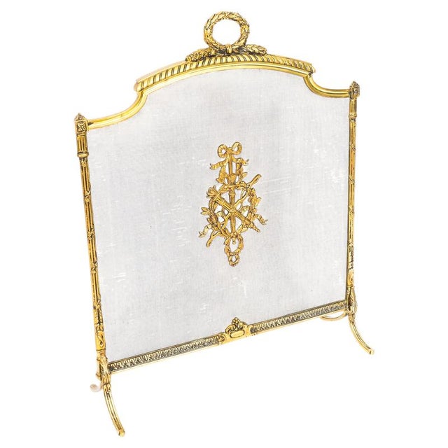 Antique French Empire Revival Fire Screen, 1800s For Sale - Image 11 of 11
