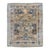 1900s Antique Navy Tan Distressed Indo Kashan Botanical Animal Allover Design Hand-Knotted Wool Low Pile Rug - 9’8“ X 12’ For Sale