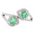 18k Authentic Heart Cut Emerald Wrap Around Finger Ring Size 5.5 For Sale