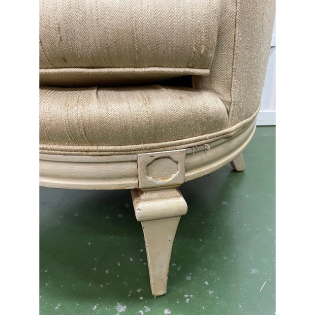 Mid 20th Century Hollywood Regency High Back Chair For Sale - Image 11 of 13