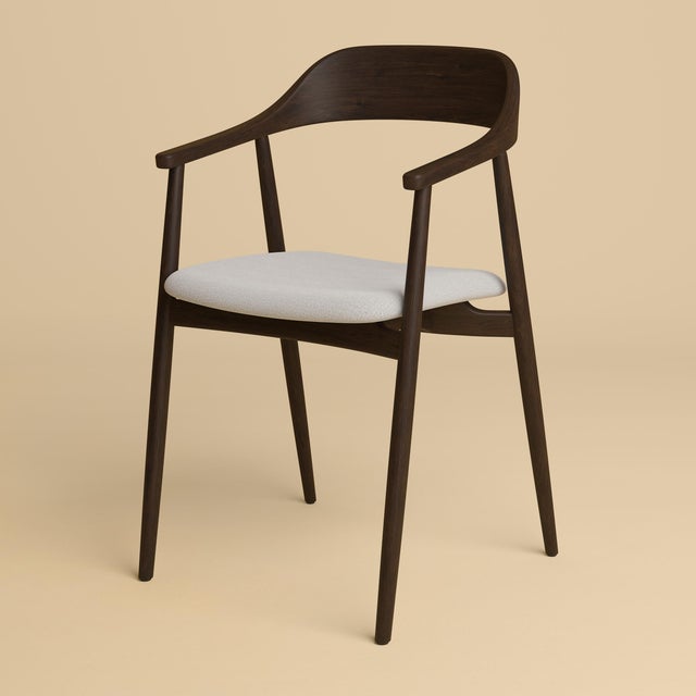 Beige Smoked Oak Chair by Lebanto For Sale - Image 8 of 8