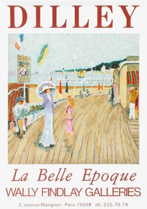 1983 Ramon Dilley La Belle Epoque Lithographic Poster
