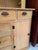Tan Antique Mexican Pine Wood Step Back Hutch For Sale - Image 8 of 12