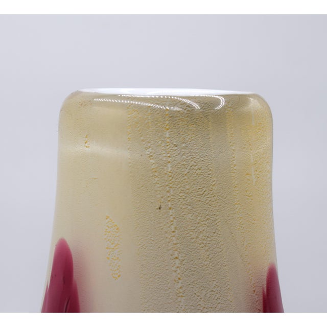 Muranese Glass Vase with Leaves, 1960s For Sale - Image 11 of 13