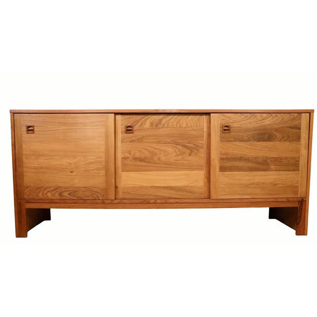 Mid Century Danish Modern E. Jakobsen Skive Three Door Sideboard C. 1960's For Sale - Image 16 of 18
