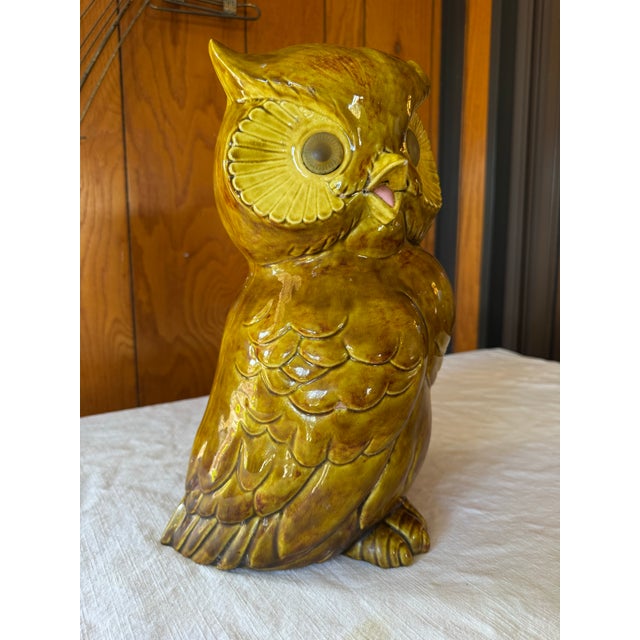 Ceramic Owl Signed “Ostie” For Sale In Los Angeles - Image 6 of 10