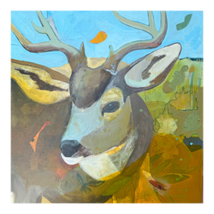 “Buck Beauty” a Deer Painting by LWren Walraven