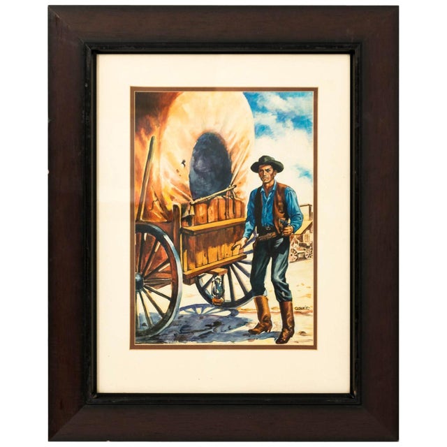 Western Pulp Art Cover Illustration, Cuschiz For Sale