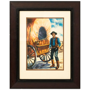 Western Pulp Art Cover Illustration, Cuschiz