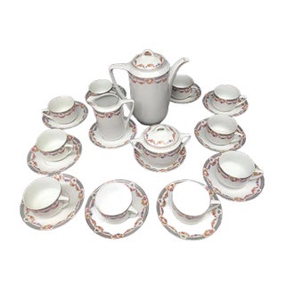 Porcelain Tea / Coffee Service for 10 People, 1911-1927, Set of 25 For Sale