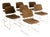 Matrix Stacking Chairs from Thomas Tolleson, USA, 1970s, Set of 7 For Sale