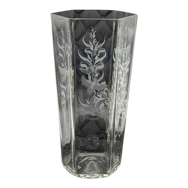 Murano Giovanni Cenedese Glass Vase "Doves of Spring" (Limited Edition, Vintage 1982, Signed) Venini Seguso Barovier For Sale