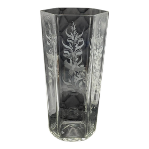 Murano Giovanni Cenedese Glass Vase "Doves of Spring" (Limited Edition, Vintage 1982, Signed) Venini Seguso Barovier