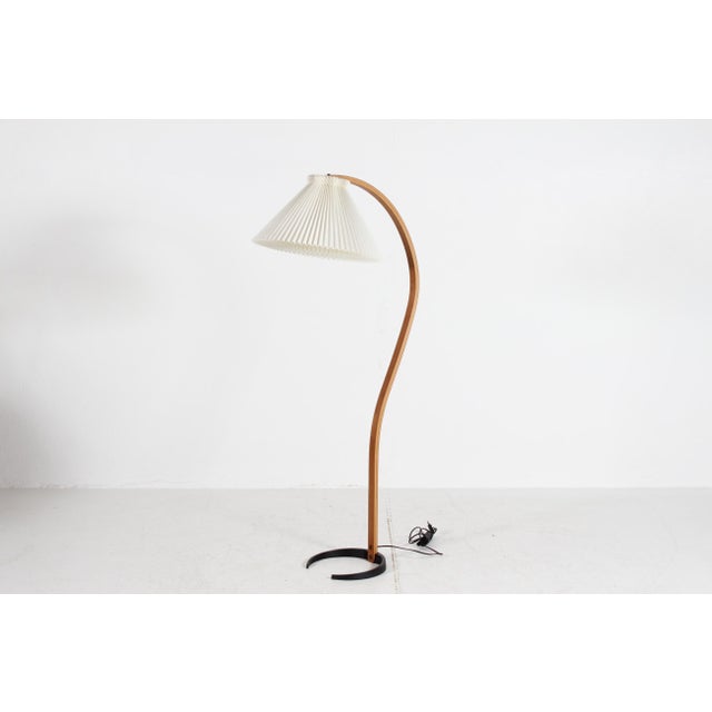 Vintage Floor Lamp with Le Klint Shade from Mads Caprani, Denmark, 1970s For Sale - Image 12 of 12