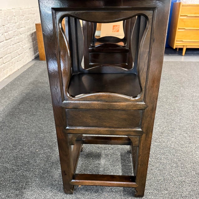 Chocolate Michael Taylor for Baker "Far East Collection" Console Table For Sale - Image 8 of 12