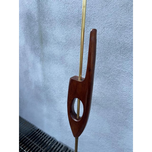 Mid-Century Modern Danish Mid Century Teak Floor Lamp 1970s For Sale - Image 3 of 12