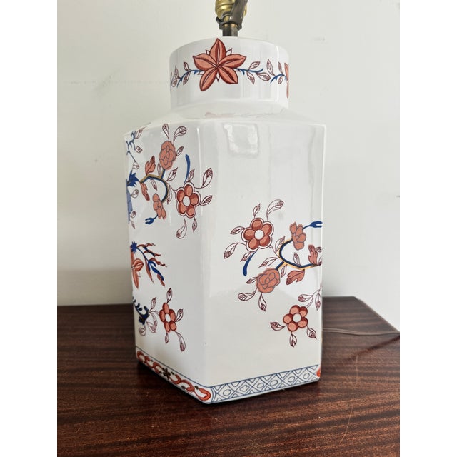 Late 20th Century Late 20th Century Tyndale Imari Ginger Jar Ceramic Table Lamp For Sale - Image 5 of 12