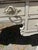 White Charming White Painted Wood Vanity With Oval Mirror For Sale - Image 8 of 17