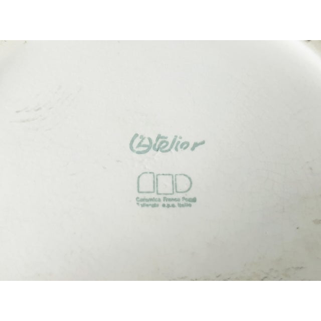 Ceramic Vase and Bowl by Hiao Chin for Atelier Gresline Franco Pozzi, 1980s, Set of 2 For Sale - Image 15 of 16