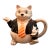 Vintage Otagiri "Magician Cat" Ceramic Teapot (Mary Ann Baker) For Sale