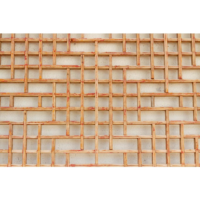 19th Century Large Antique Wood Pagoda Window For Sale - Image 5 of 9