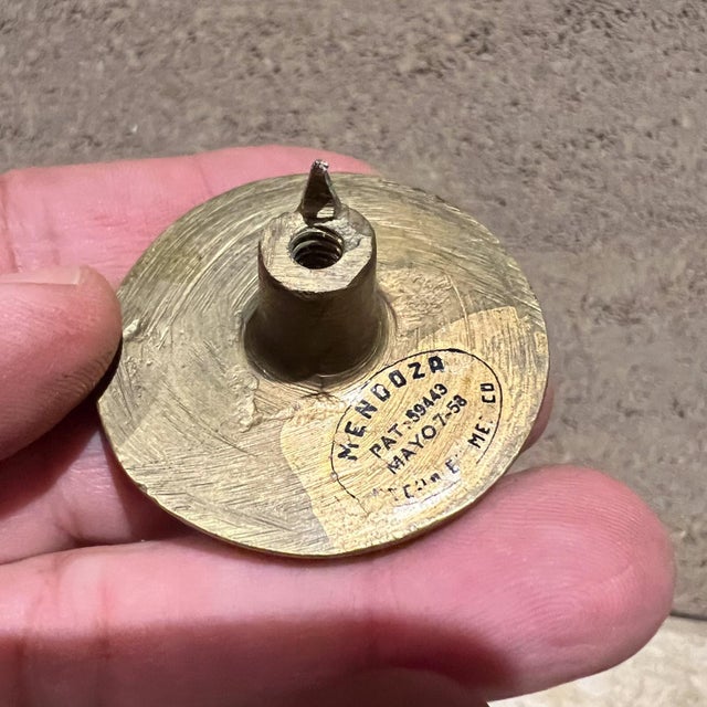 Mid-Century Modern 1950s Pepe Mendoza Set Two Round Pull Knobs Mayan Revival Malachite Mexico For Sale - Image 3 of 7