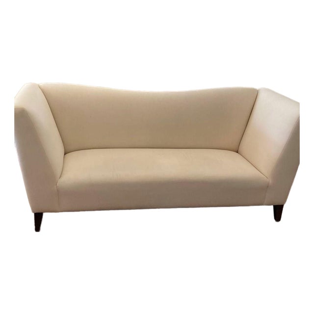 Rachel Ashwell Shabby Chic Couture Cream Loveseat For Sale