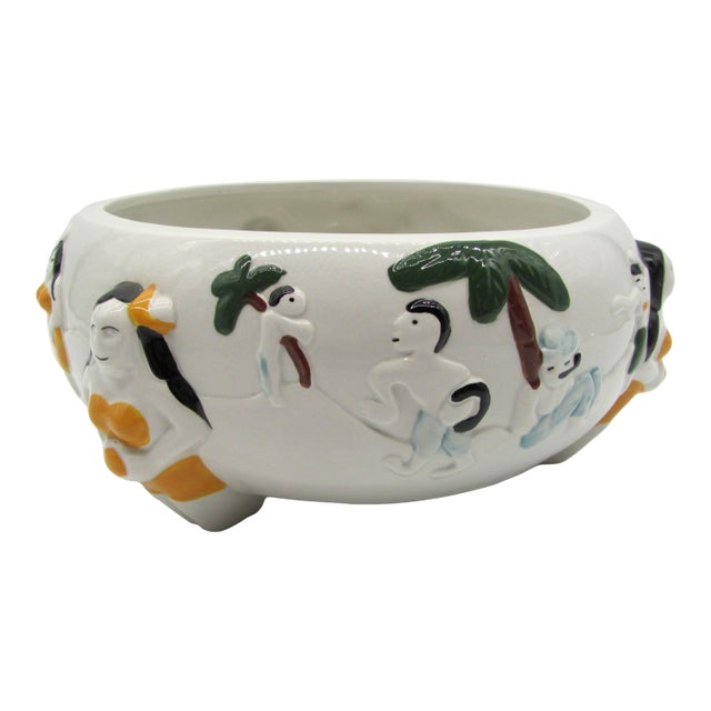 1980s Trader Vic's Hula Scorpion Bowl Tropical Tiki Barware Repro? Or Real? Trader VK's For Sale
