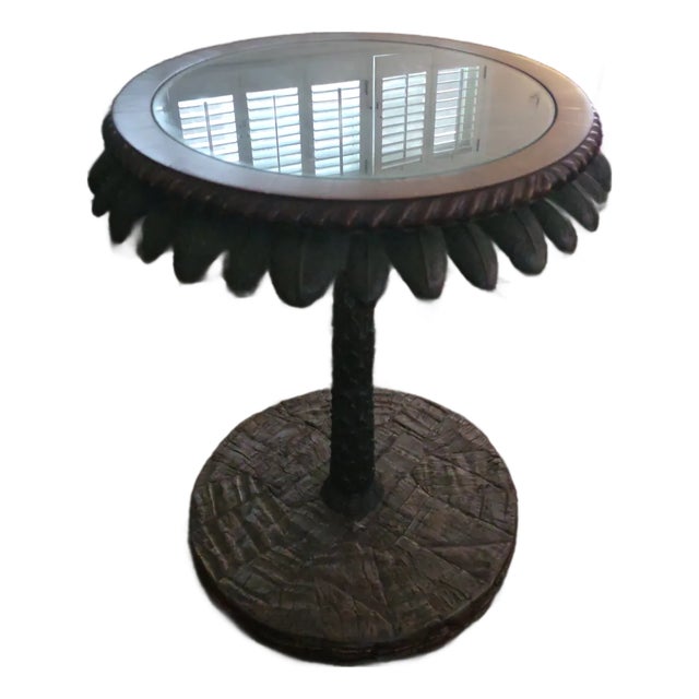 Maitland Palm Tree Side Table For Sale