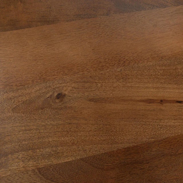 Wood Oval Rounded Chestnut Sideboard Credenza For Sale - Image 7 of 7