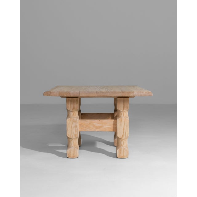 Brutalist 1970s French Brutalist Oak Coffee Table For Sale - Image 3 of 18
