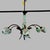 Chandelier in Hand Painted Ceramic and Metal For Sale - Image 10 of 10