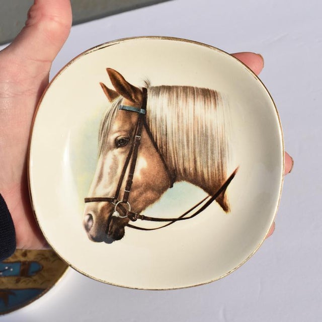 Equestrian Style Ceramic Horse Vide Poche Decorative Dish Chairish