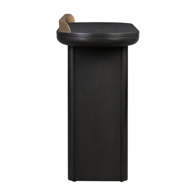 Braden Black Desk & Console Table For Sale In Los Angeles - Image 6 of 10
