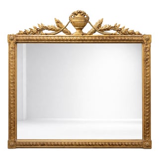 Gilt Mirror with Moldings, 1890s For Sale