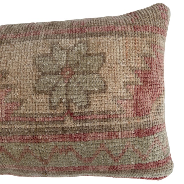 Vintage Turkish Rug Pillow For Sale - Image 4 of 5